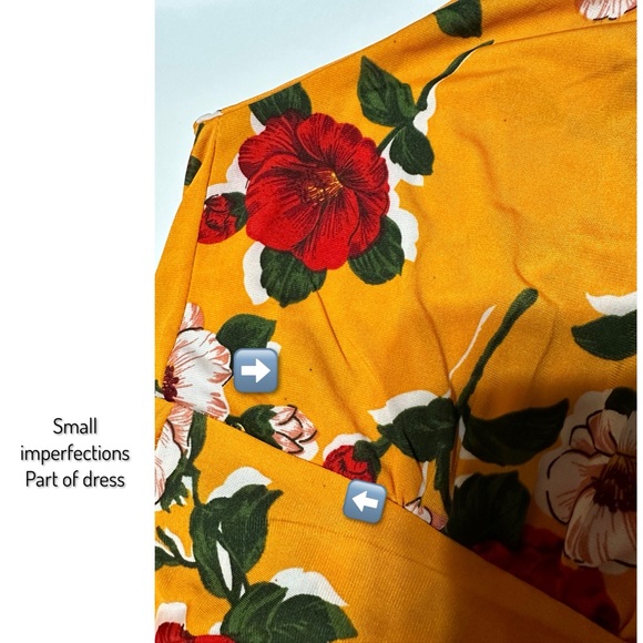 NWT Gorgeous Tropical Orange Floral Anna Morgan Maxi Dress size Small 🧡 - Picture 13 of 14